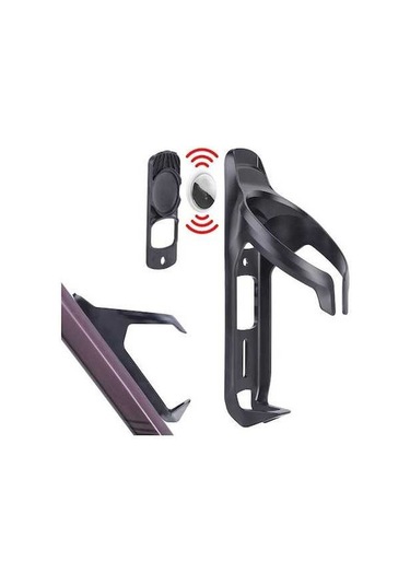 Pazly Airtag Bisiklet Gizli Tutucu, Su Şişesi Kafesi Montajı, Çok Renkli Bisiklet Braketi Çok Renkli