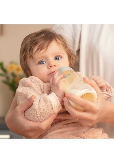 Mamajoo Gold Plus Anti-kolik Biberon 250 Ml, 6 Ay+, Orta Akışlı, Pes Materyal