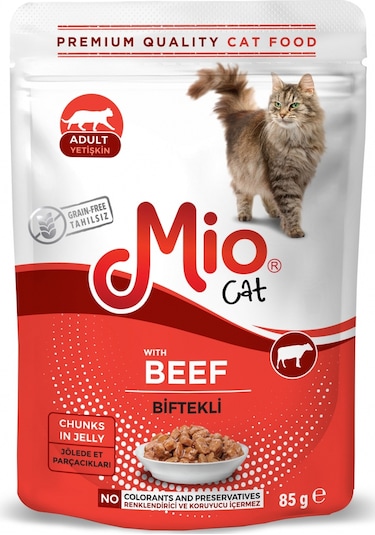Mio Pouch Dana Etli Yetişkin Kedi Maması 85 G