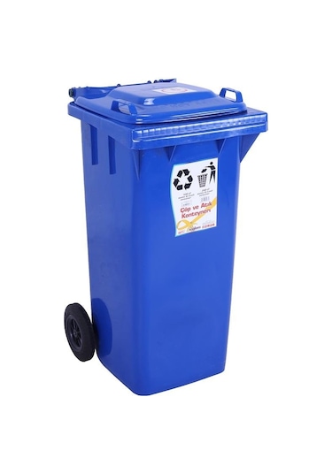 Sağlam Plastik Çöp Ve Atık Konteyneri 120 Lt Tekerlekli  M Diğer
