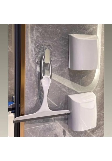 Besthome1 2'li Akrilik Banyo Örgücü Seti - 10 Kg Kapasite, Sabit Yapışkan, Farklı Renkler, Gümüş Gümüş