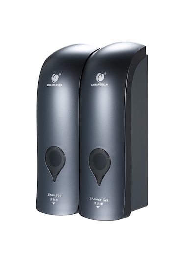 Chuangdıan Sabunluk 300 Ml 2 Hıçbır Sondaj Duvara Monte Çift,gri Diğer
