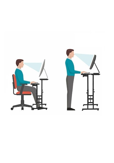 Ryan Oyuncu Masası - 80x60 Antrasit