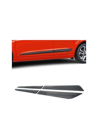 Honda Jazz 2002-2008 Kapı Çıtası Mat Siyah 3m Bantlı 4 Parça