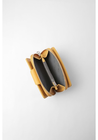 Cengiz Pakel Orta Boy Çıt Çıt Detaylı Kadın Cüzdan/portföy - 65300 -hardal 65300-hardal