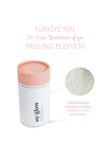 Ekru Örgü Banyo Lif Kese Arkası %100 Floş Ipek Duş Hamam Spa Saun