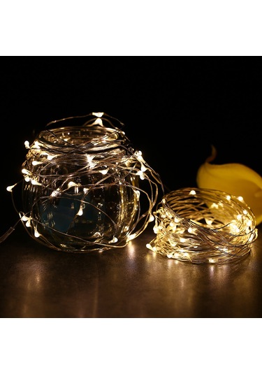 Qingmipy 12m 120 Led Usb Fairy Işıkları - Ip65 Su Geçirmez Sıcak Beyaz İç/dış Mekan Dekorasyonu Beyaz