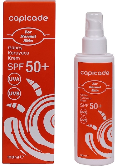 Capicade Normal Ciltler İçin Güneş Kremi SPF50+ 100 ML