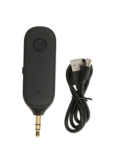 3,5 Mm Bluetooth Adaptörü 2'si 1 Arada Eller Serbest Aramayı Destekleyen Kablosuz Aux Verici Alıcısı Mikrofonlu Araba Hoparlörü İçin