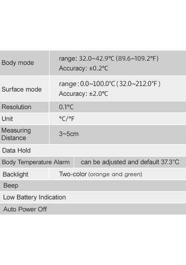 Pazly Kızılötesi Vücut Ve Yüzey Termometresi, Saniyede Ölçüm, Hassas Habotest Geeroyoo Endüstriyel 1111 - Ua