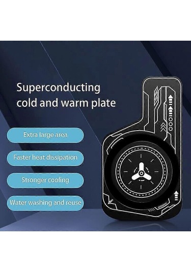 Cep Telefonu Soğutma Plakası Evrensel Manyetik Yarı İletken Soğutma Profesyonel Kaymaz Maliyet Radyatör Alanı Ultra İnce Cep Telefonu Kompozit Siyah