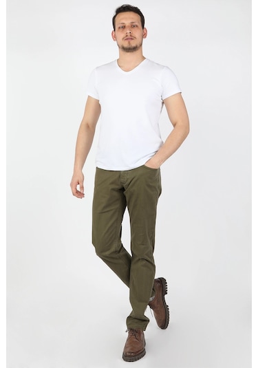 Balins Erkek 5 Cep Gabardin Pantolon Yeşil