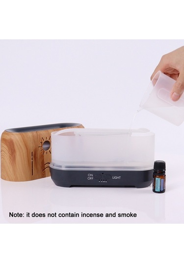 Masaüstü 3d Simülasyon Alev Tütsü Füme Makinesi Nemlendirici, Renk: Beyaz Abd Tak