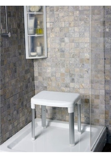 Pirimanova Cappadocia Kv21 Banyo Tabure Ayarlanabilir Basamak Beyaz