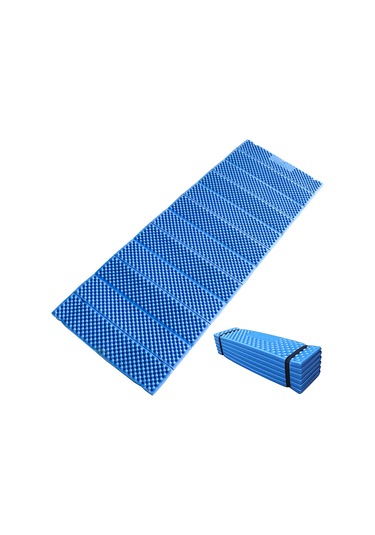 Padalink Xpe Materyal Ultra Hafif Katlanabilir Yumurta Hücre Desenli Konforlu Kamp, Yoga, Yürüyüş İçin Nem Engelleme Matı Mavi-siyah Çok Renkli