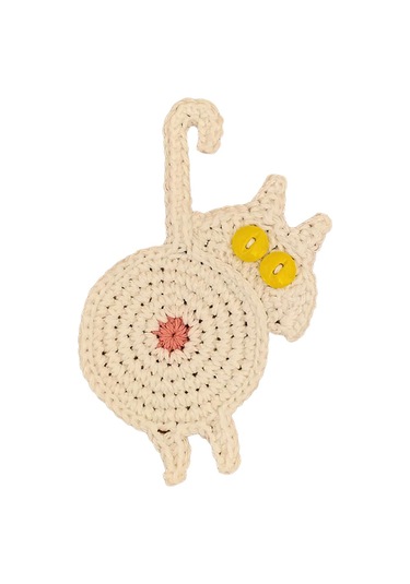 Suntek Magideal Sevimli Kahve Ve Çay İçeceği Coaster İçecek Beyaz