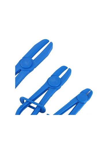 Ximistore9 3'lü Esnek Nilon Hortum Somunu Seti - Fren Ve Yakıt Hortumları İçin Islak Kenarli Uçlar, Çesitli Boyutlar, Mavi