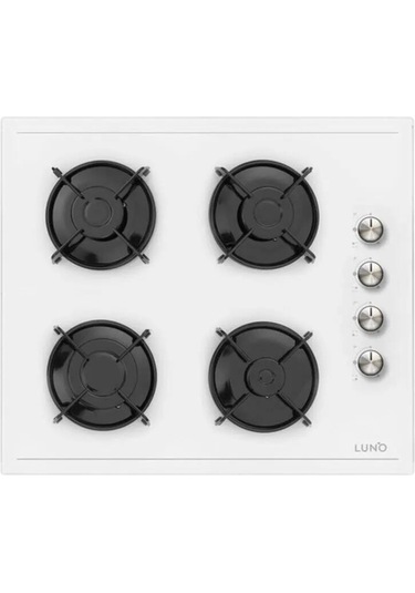 Silverline Luno BO6501W03 - L638W01 - 3481 Flam Beyaz Cam Ankastre Set