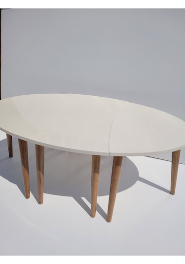 Akset Orta Sehpa Zigon Krem Yapboz