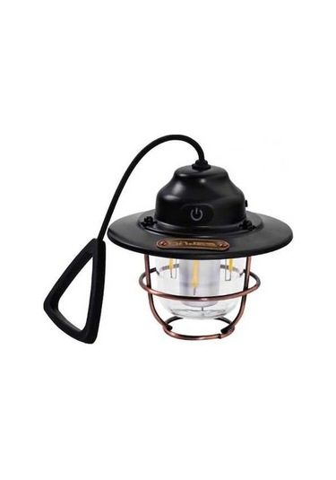 Ebitda Retro Asılı Kamp Çadırı Usb Şarj Edilebilir Işık C Siyah Siyah