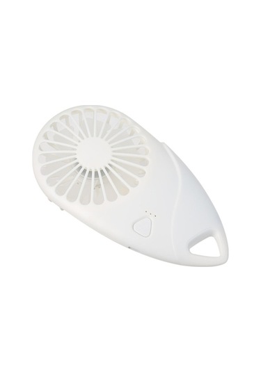 Fortunelane Mini Masaüstü Buzlu Fan, 3 Hız Ayarı, Usb Şarj Edilebilir, Dahili Pil, Beyaz Model: Pd-fs-002