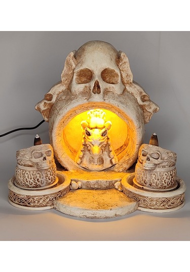 Kurukafa Işıklı Geri Akış Tütsülük Naturel