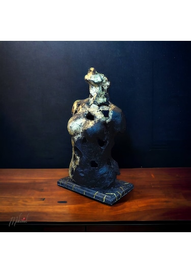 24 Karat Heykeli Figür Dekoratif Obje Ve Biblo Masa Dekorasyon Sa