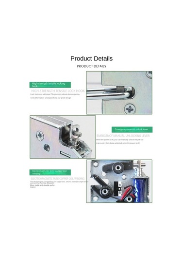 Ulzyvf Mini Kontrol Kilidi Kilidi Kapı Elektrik Dolabı Depolama Dc Çekmece 12v Cs