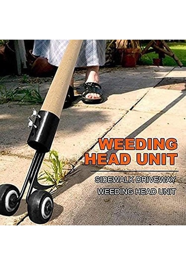 Teltree Zemin Aralığı Ot Kaldırıcı, Çelik Bileşenli Bahçe/yangın Yolu Ot Temizleme Aleti - Kökünden Kaldırır, Uçlar Ayarlanabilir