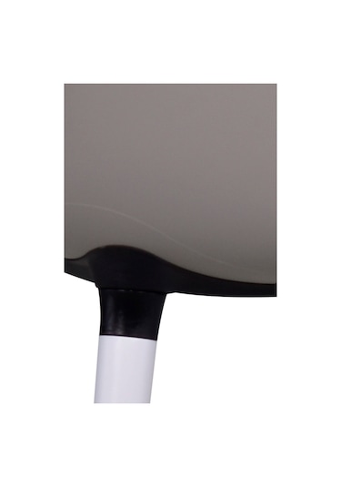 Vilinze Eames Beyaz Ahşap Ayak Plastik Gri Sandalye Eames-beyaz Gri - Beyaz