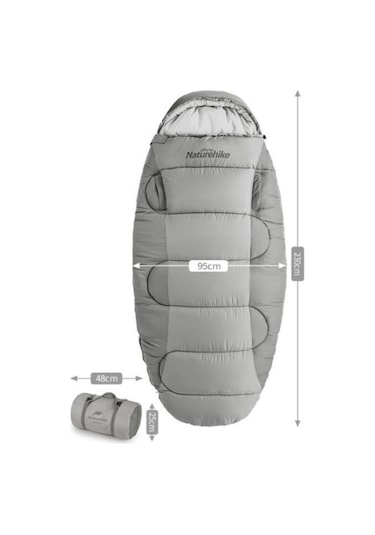 Naturehike Ps200 Uyku Tulumu -4 Derece Gri Gri