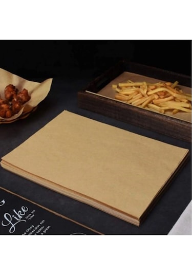 50li Fırınlanabilir Kendinden Yağlı Pişirme Kağıdı 30x40 Tek Kullanımlık Fırın Kağıdı Airfryer Kağıdı