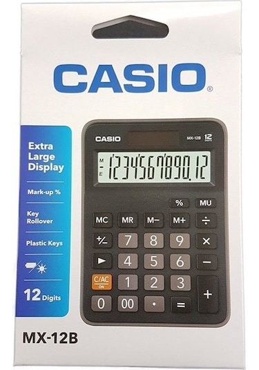 Casio MX-12B 12 Hane Masaüstü Hesap Makinesi