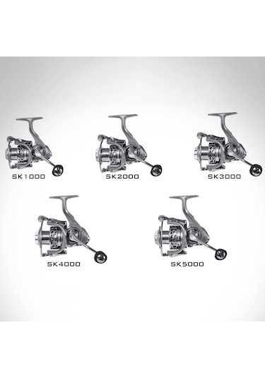 Jeehugo Leofıshıng Sk5000 Ön Baskı Spinning Olta Makinesi - 10+1 Yataklı, 5.5:1 Diş Oranı, Çok Amaçlı Su Ortamları