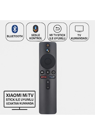 Polham Xiaomi Mi Tv Stick İle Uyumlu Uzaktan Kumanda, Android Tv Box İçin Uzaktan Bluetooth Kumanda