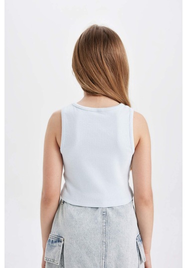 DeFacto Kız Çocuk Bisiklet Yaka Baskılı Atlet C4717A824SMBE61