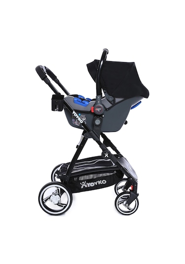Yoyko City 3 In 1 Travel Sistem Bebek Arabası Siyah