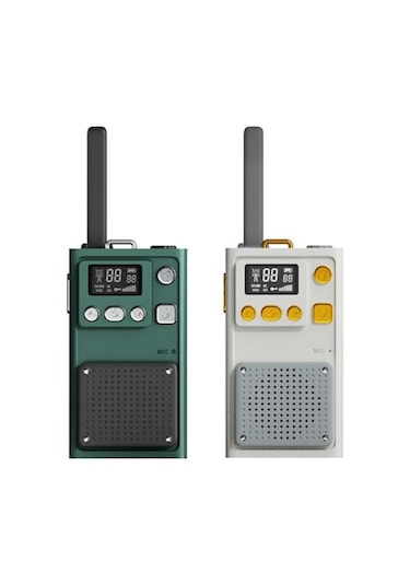 Wowkids W1a Çocuk Walkie Talkie 5 Km Green-cream Aaa Pilli Pmrtelsiz