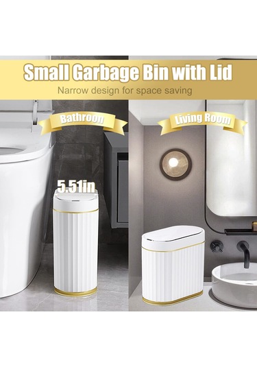 Qianfan Küçük Fotoselli Çöp Kovası, Akıllı Hareket Sensörü Çöp