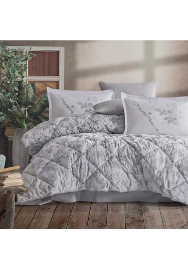 Clasy Ranforce Uyku Seti Çift Kişilik Messina V1 Gri