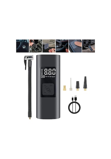 Suntek 12v Hava Kompresörü Araba Pompası Led 1-usb-kablosuyla