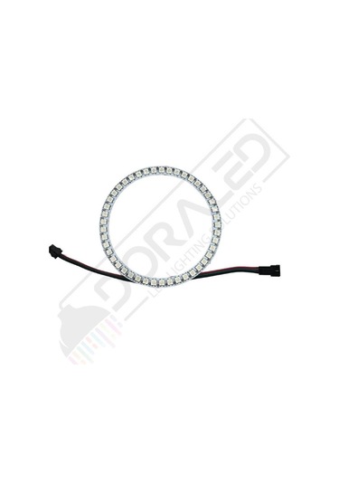 Doraled WS2812B ARGB Magic Matrix Ekran 5V Dijital Yuvarlak Pixel 35 Led Halka 96 x 77 MM
