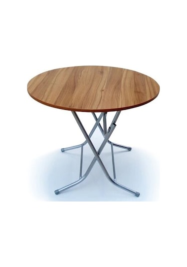 Sepettenevar Teknor 100Cm Yuvarlak Katlanır Masa -Ders Çalışma Ve Yemek Masası