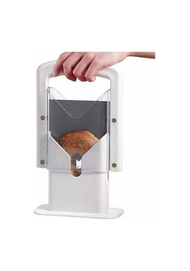 Primepickings Mutfak Aletleri Simit Giyotin Ekmek Dilimleyici Kesici, Pratik Pişirme Yardımcısı Diğer