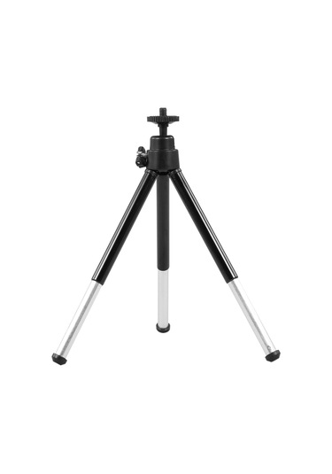 Taşınabilir Web Kamerası Tripod Hafif Mini Web Kamerası Tripod Akıllı Telefon Web Kamerası Masaüstü Tripod Telefon Tutucu Masa Standı Siyah