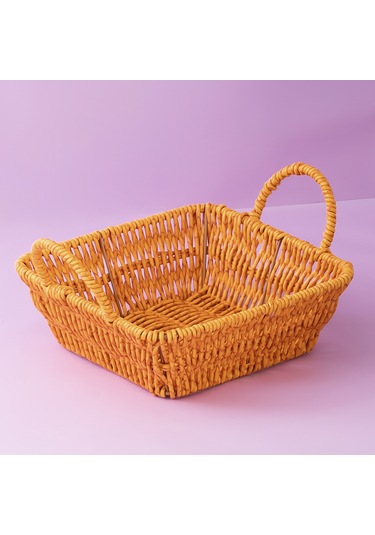 Porsima 303d 3lü Düzenleyici Kare Hasır Sepet Seti Ekmeklik Sepet