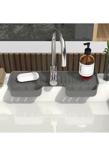Mutfak Musluğu Emici Mat Lavabo Sıçrama Koruyucu Silikon Siyah Siyah Çok Renkli