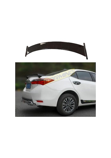 Toyota Corolla Uyumlu Trd Bagaj Üstü Piano Black Spoiler 2013-2018