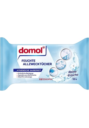 Domol Ferah Çok Amaçlı Islak Temizlik Bezi 50'li