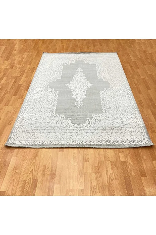 Mevlana Bazaar Mauritius 200 X 300 Bambu Yün Halı Gri